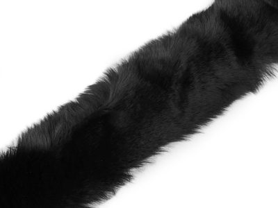 Oděvní / dekorační kožešina šíře 5 cm{% if variant.name %} – 4 černá{% endif %}