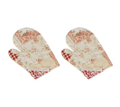 Kuchyňská chňapka - 2ks Růžová,Béžová CH/511 28x18 cm{% if product.brand.name %} – Bellatex{% endif %}