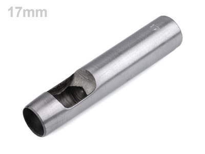 Výsečník / děrovač na látky Ø17 mm, Ø19 mm, Ø22 mm{% if variant.name %} – 17 mm barva nikl{% endif %}