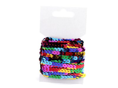 Flitry hladké, metráž Ø6 mm duhové návin 10 metrů{% if product.brand.name %} – Galanterka{% endif %}