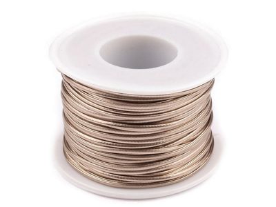Šňůra z eko kůže 1,5 mm návin 25 metrů{% if variant.name %} – 4 růžové zlato{% endif %}