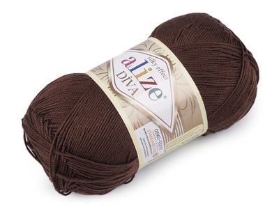 Pletací příze Alize Diva 100 g{% if variant.name %} – 8 (26) hnědá{% endif %}