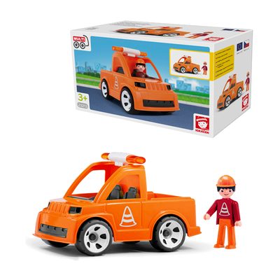 IGRÁČEK MultiGO Set auto vozidlo silniční údržby s cestářem{% if product.brand.name %} – Efko{% endif %}