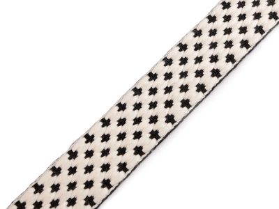 Popruh s 3D efektem šíře 38 mm METRÁŽ{% if variant.name %} – 3 černá{% endif %}