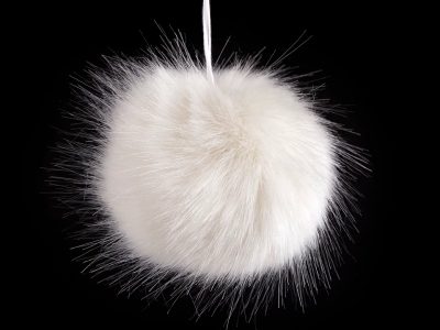 Kožešinová bambule na čepici Ø8 cm{% if variant.name %} – 21 Off White{% endif %}