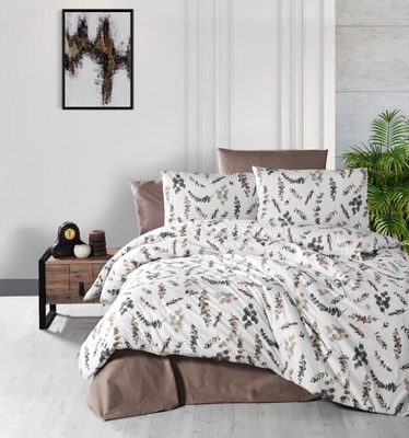 Flanelové povlečení 140x200, 70x90cm VĚTVIČKA hnědá{% if product.brand.name %} – Kvalitex{% endif %}