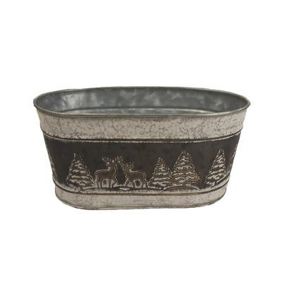 Květináč plechový K2863/1 - 19.5 x 11.5 x 9.5 cm{% if product.brand.name %} – Morex{% endif %}