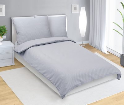 Povlečení krepové Šedá 80/800 140x200, 70x90 cm – fotka 1