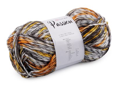 Pletací příze Passion 100 g{% if variant.name %} – 3 (1251) oranžová{% endif %}