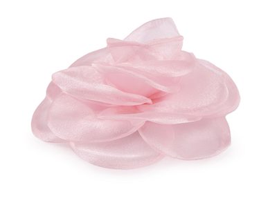 Brož / ozdoba do vlasů organzový květ Ø10,5 cm{% if variant.name %} – 2 pudrová{% endif %}