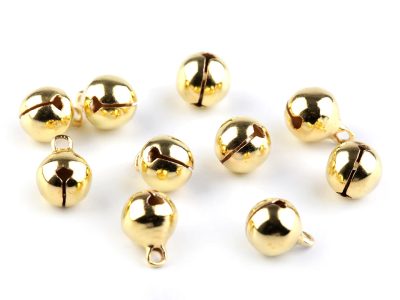 Rolničky Ø10 mm 10 kusů{% if variant.name %} – 2 zlatá{% endif %}