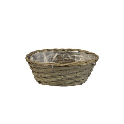Květináč ovál šedý P0991/1 - 25 x 16 x 10 cm{% if product.brand.name %} – Morex{% endif %}