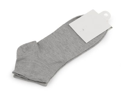 Bavlněné ponožky kotníkové unisex{% if variant.name %} – 4 šedá střední{% endif %}
