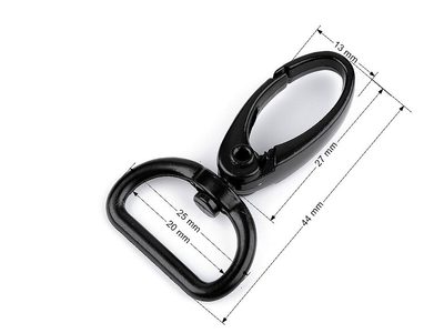 Kovová karabina s obrtlíkem průvlek 20 mm{% if product.brand.name %} – Stoklasa{% endif %}