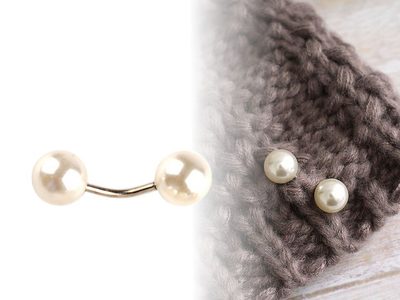 Ozdobné zapínání s perlou / knoflík{% if product.brand.name %} – Stoklasa{% endif %}