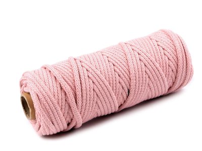 Šňůra / příze s duší Ø5 mm návin 10 metrů{% if variant.name %} – 3 /052 starorůžová světlá{% endif %}