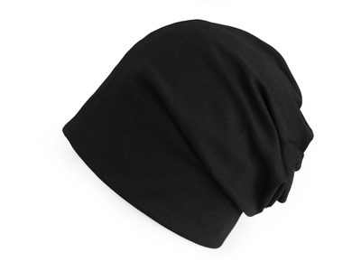 Bavlněná čepice unisex - 6 černá čepice