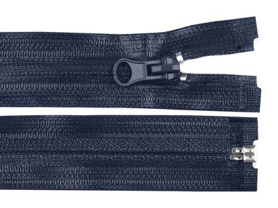Voděodolný zip šíře 7 mm délka 85 cm spirálový{% if variant.name %} – 330 modrá tmavá{% endif %}