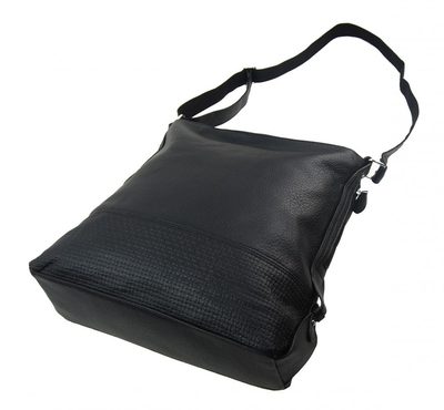 TESSRA Velká tmavě modrá crossbody dámská kabelka – fotka 4