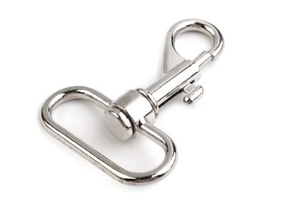 Kovová karabina průvlek 38 mm 2 kusy{% if variant.name %} – nikl{% endif %}