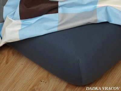 Jersey prostěradlo tmavě šedá 90x200x20 cm{% if product.brand.name %} – Dadka{% endif %}