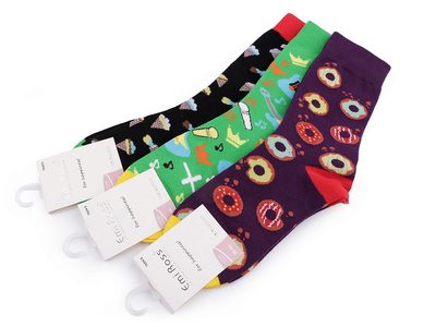 Dámské / dívčí bavlněné ponožky vysoké, s obrázky{% if product.brand.name %} – Galanterka{% endif %}