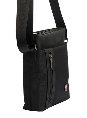 Nordee Pánská crossbody taška 23 x 24 cm černá – fotka 1