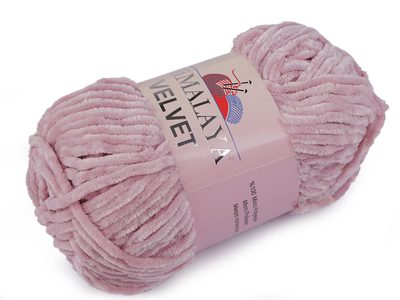 Pletací žinylková příze Velvet 100 g{% if variant.name %} – 4 (90049) pudrová{% endif %}