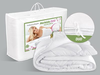 Přikrývka Merkádo DUO 1300g - (spojení dvou peřin letní + celoroční peřina) - 140x200 cm bílá{% if product.brand.name %} – Bellatex{% endif %}