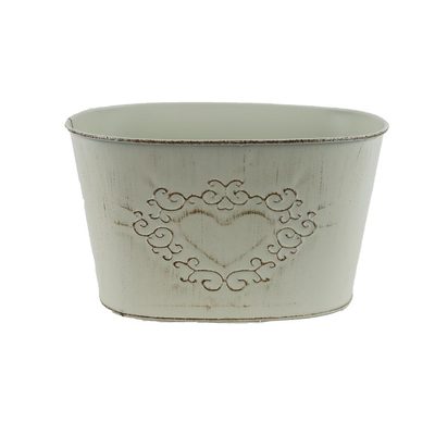 Květináč plechový ovál K3946/1 - 19 x 11,5 x 12 cm{% if product.brand.name %} – Morex{% endif %}