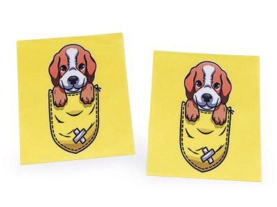 Nažehlovačka pes 8x10 cm{% if variant.name %} – 2 žlutá{% endif %}