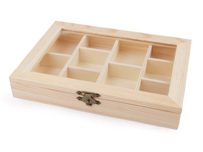 Dřevěná krabička se skleněným průhledem{% if product.brand.name %} – Stoklasa{% endif %}