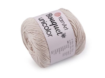 Bavlněná pletací příze Bouquet Unicolor 100 g{% if variant.name %} – 2 (3205) béžová světlá{% endif %}