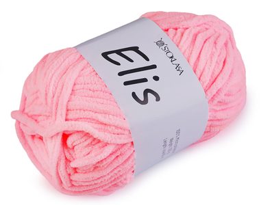 Pletací žinylková příze Elis 100 g{% if variant.name %} – 4 (10) růžová sv.{% endif %}