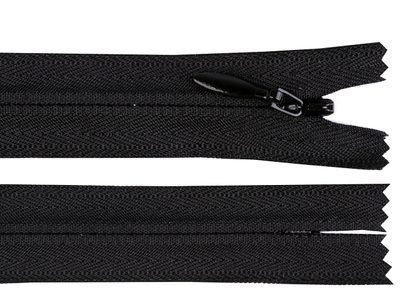 Spirálový zip skrytý YKK No 3 délka 60 cm{% if variant.name %} – 580 černá{% endif %}
