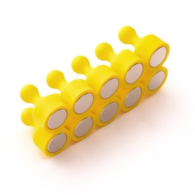 Magnetické figurky M8 žluté, 10 ks, 12 × 20 mm – fotka 2