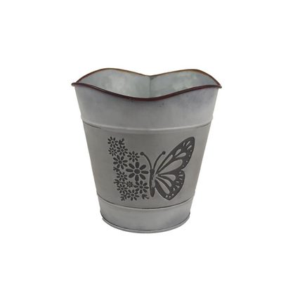 Plechový květináč motýl K3344/1 - dia 14.5 × 14.2 / 15 cm{% if product.brand.name %} – Morex{% endif %}