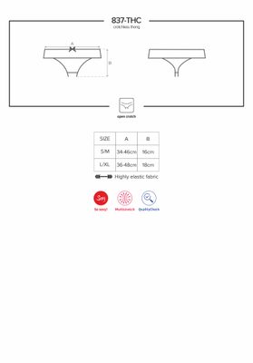 837-THC sexy tanga thong otevřené – fotka 2