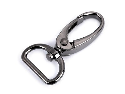 Kovová karabina průvlek 20 mm - 2 KUSY{% if variant.name %} – 2 nikl černý{% endif %}