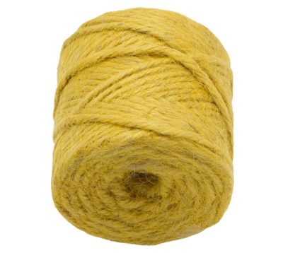 Jutový motouz - cívka Okrová 2526/008 cívka 200g, cca 60 m, průměr 3.5 mm{% if product.brand.name %} – Bellatex{% endif %}
