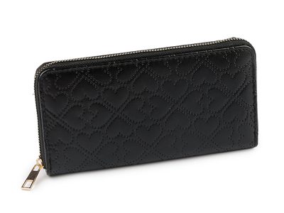 Dámská peněženka srdce 10x19 cm{% if variant.name %} – 4 černá{% endif %}