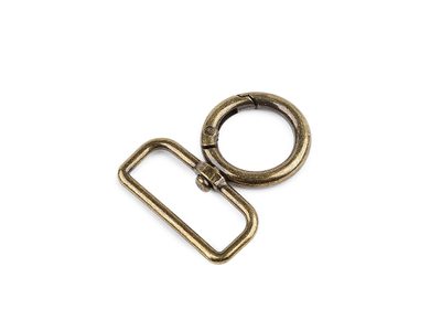 Kovová karabina průvlek 32 mm{% if variant.name %} – 4 staromosaz{% endif %}