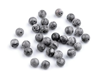 Minerálové korálky Jaspis šedý Ø6 mm 10ks{% if product.brand.name %} – Galanterka{% endif %}