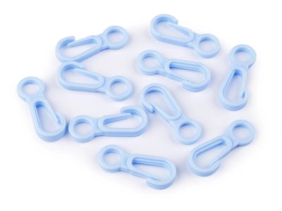 Plastová mini karabina průvlek 7 mm 10 kusů{% if variant.name %} – 2 modrá světlá{% endif %}