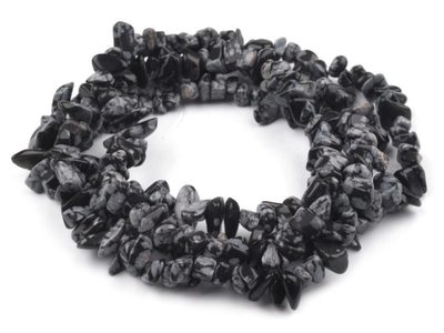 Minerálové zlomky Obsidián vločkový na silonu{% if product.brand.name %} – Stoklasa{% endif %}