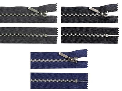 Kovový / mosazný zip šíře 6 mm délka 16 cm (jeansový){% if product.brand.name %} – Stoklasa{% endif %}