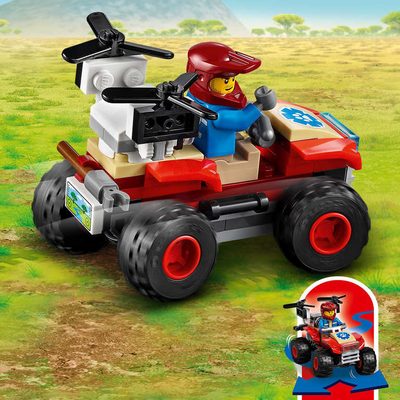 LEGO CITY Záchranářská čtyřkolka do divočiny 60300 STAVEBNICE – fotka 1