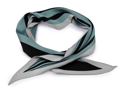 Saténový šátek 35x115 cm{% if variant.name %} – 6 zelená šalvěj tmavá{% endif %}