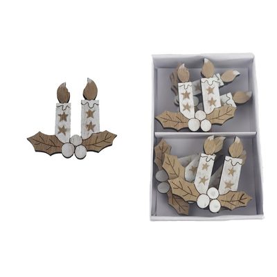 Dekorace svíčka, 6 ks D6338-01 - 5,5 x 0,5 x 5,3 cm{% if product.brand.name %} – {% endif %}