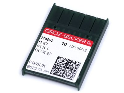 Strojové jehly Groz - Beckert B27 80; 90 pro overlocky / na průmyslové šicí stroje{% if product.brand.name %} – Stoklasa{% endif %}